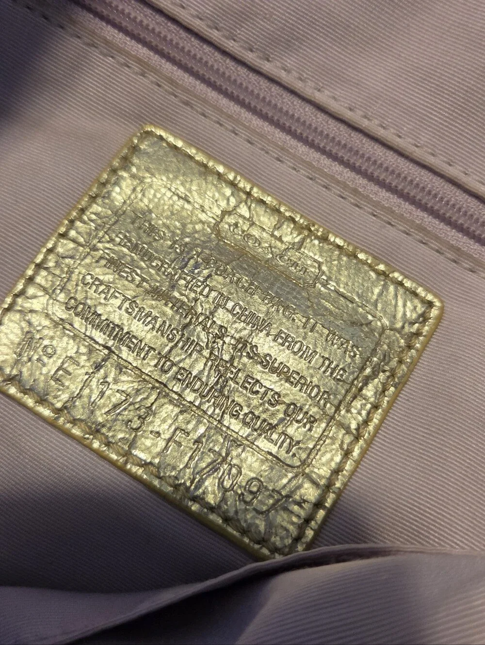 Coach rare metallic